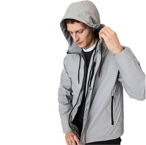 Veste en cuir à fermeture éclair complète Peserico Bronze métallisé Gris ref.939857 - Joli Closet