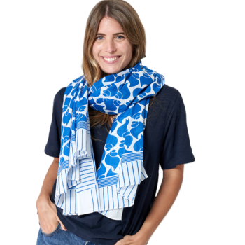 Foulard fluide Coquillages A1917 Femmes BATELA