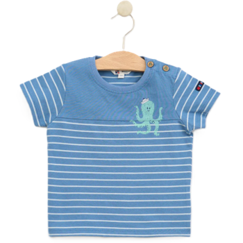 T-Shirt bébés Uni et Rayé B2604 de BATELA