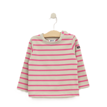 Tee-Shirt Bébés rayures B2400 manches longues de BATELA