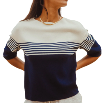 Pull Coton Egyptien MORWENA Femmes de ROYAL MER