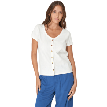 Tee-Shirt Coton Manches Courtes Femmes A2628 BATELA