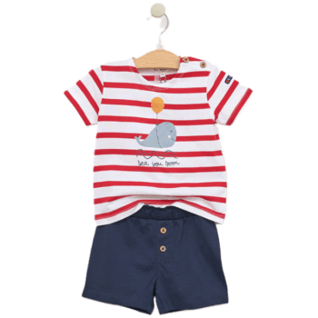 Ensemble Bébés Tee-shirt Short style marin B2550 BATELA