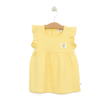 Robe bébés coton sans manches volantées B2571 BATELA