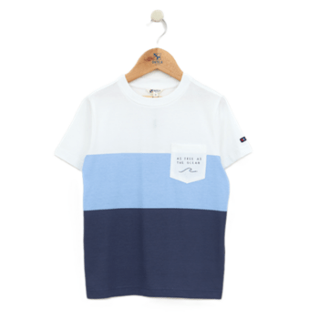 Tee-SHIRT Garçons N1915  "AS FREE AS" BATELA