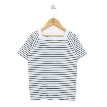 Tee Shirt Rayé Filles encolure Carrée N1962 de BATELA