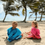 Ponchos de plage enfants Simone et Georges