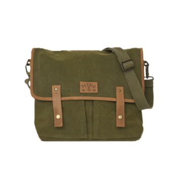 Sac Cartable Toile Coton Canvas et cuir D7933 de BATELA