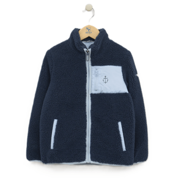 Veste Sherpa Poche contrastée N1977 Enfants BATELA
