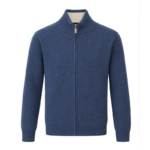 5056.0004 BLEU MOYEN CHINE-ECRU
