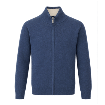Cardigan Zippé ALBERIC Hommes ROYAL MER