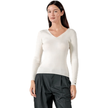 Pull Moulant col V ZANYA Femmes ROYAL MER